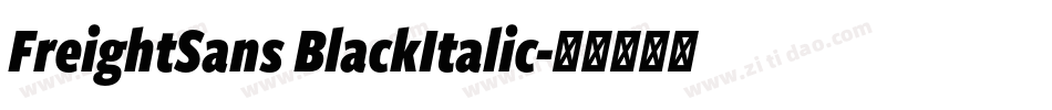 FreightSans BlackItalic字体转换